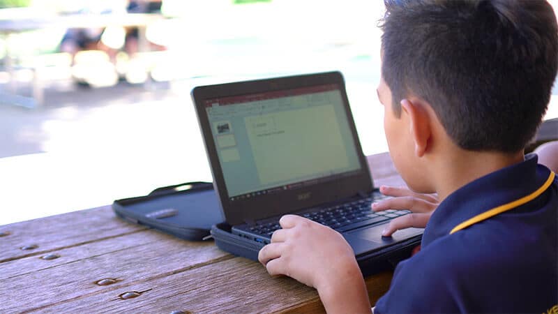 Boy on laptop
